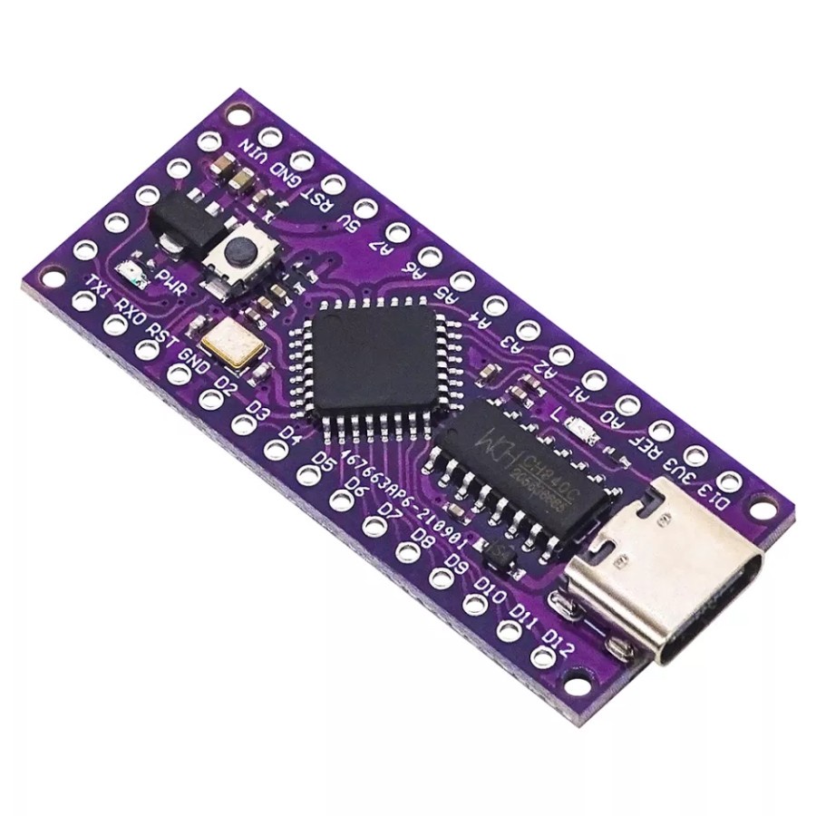 LGT8F328P LQFP32 MiniEVB CH340C Type C Nano เข้ากันได้กับ