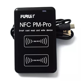 Rfid เครื่องอ่านชิปการ์ดอัจฉริยะ NFC 13.56Mhz 1K S50 Badge Clone 125Khz T5577 สําหรับเขียนแท็ก PM Pro