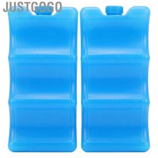 Justgogo 2Pcs Breastmilk Ice Pack Contoured Shape Reusable Box For