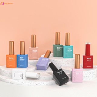 Vendeeni สีเจล สีทาเล็บสีเจล รุ่นใหม่ Base Coat / Top Coat / Top กระจก / Top Matte / Top ฝัง / Blossom Gel / กาวลอกฟอยล์ / ขาว ดำ แดง 15ml veemm