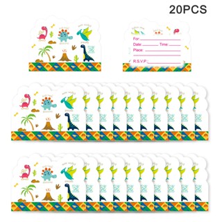 20pcs Eco-friendly Clear School Birthday Party Kids Adults Vivid Color Easy To Write Cute Elements Invitation Cards