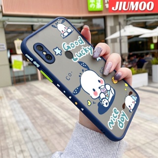 เคสโทรศัพท์มือถือซิลิโคน ขอบสี่เหลี่ยม กันกระแทก ลายการ์ตูน Pochacco สําหรับ Xiaomi Redmi Note 6 Note 6 Pro