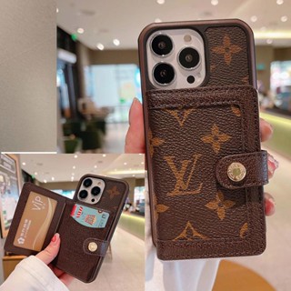 เคสโทรศัพท์หนัง ฝาพับ พร้อมช่องใส่บัตร หรูหรา สําหรับ iPhone 14 13 Pro Max 11 12 Pro Max X XS Max XR 14P