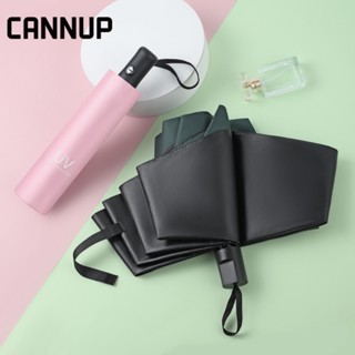 CANNUP ร่มกันฝน ร่มกันแดด ร่มกันแดดและฝน กันยูวี พับได้ UV Umbrella คุณภาพดี พร้อมกล่องเก็บ พกพาสะดวก I22Y01N