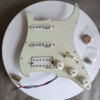 ชุดอัพเกรด SSH Pickguard คอยล์แยกสวิตช์มัลติฟังก์ชั่น Wilkinson Alnico 5 Pickups สําหรับกีตาร์ Fender Stratocaster