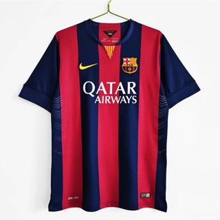 เสื้อกีฬาแขนสั้น ลายทีมชาติฟุตบอล Barcelona 2014/15 ชุดเหย้า