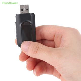 (Plusflower) เครื่องรับส่งสัญญาณเสียง USB บลูทูธ 5.0 พร้อมหน้าจอ LCD 2IN1 แจ็ค 3.5 มม. ใหม่