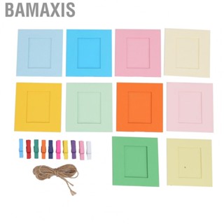 Bamaxis Paper Photo Frames  Cardboard 2.4x1.8in Inner Frame Non Toxic and Environmentally Friendly Materials for Small Size Photos