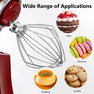 🔥ตะกร้อตีไข่ สเตนเลส 5QT และตะกร้อตีครีม 6QT แบบเปลี่ยน สําหรับเครื่องผสมอาหาร Kitchenaid