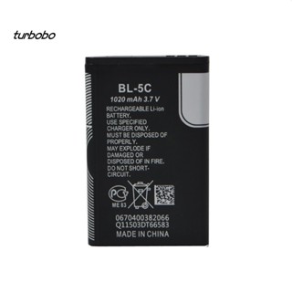 Turbobo แบตเตอรี่โทรศัพท์มือถือ Li-ion 1020mAh 3.7V แบบเปลี่ยน สําหรับ Nokia BL-5C