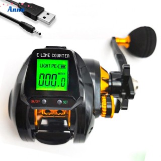 【Anna】6.3:1 Digital Fishing Baitcasting Reel with Accurate Line Counter Large Display