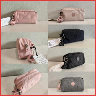 Kipling กระเป๋าเครื่องสําอาง กระเป๋าคลัทช์ มีซิปเดี่ยว ขนาดเล็ก GLEAM (9 สี)