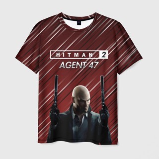 เสื้อยืด พิมพ์ลาย "Hitman 2 2" 3 มิติ สําหรับผู้ชาย