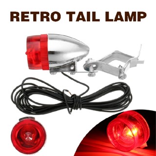 Mountain Bike LED Safety Warning Light Bicycle Taillight Retro Rear Lamp