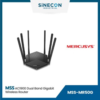 Mercusys เมอร์คิวซิส รุ่น MR50G เร้าเตอร์ AC1900 Dual Band Gigabit Wireless Router