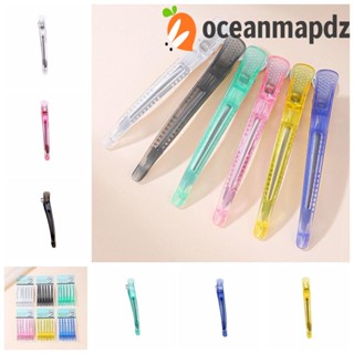 Oceanmapdz 6 ชิ้น / เซต ร้านทําผม กิ๊บคงที่, สีฟ้า ไม่มีรอยย่น กิ๊บติดผม, สีลูกกวาด สีชมพู เครื่องมือจัดแต่งทรงผมยาว สําหรับบ้าน