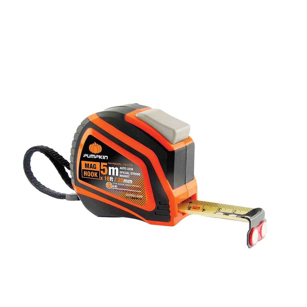 PUMPKIN PRO ตลับเมตรหัวแม่เหล็ก 5ม.x25มม. MH-5025 [10172]