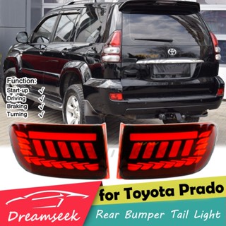 ไฟท้าย ไฟเบรก LED สะท้อนแสง สีแดง สําหรับ Toyota Land cruiser Prado LC120 FJ120 J12 2002-2010 4 Runner 2003-2005