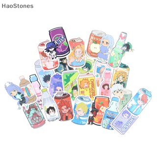 Haostones สติกเกอร์ ลายการ์ตูนอนิเมะเครื่องดื่ม คละแบบ สําหรับตกแต่งขวดเครื่องดื่ม DIY 50 ชิ้น