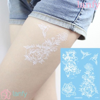 LANFY สติกเกอร์รอยสักชั่วคราว กันน้ํา กันเหงื่อ ทนทาน สําหรับผู้หญิง