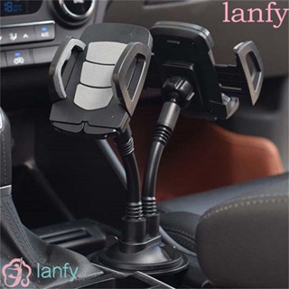 LANFY ที่วางโทรศัพท์มือถือ แบบคู่ 360 องศา แบบพกพา° ขาตั้งโทรศัพท์มือถือ หมุนได้ อุปกรณ์เสริม สําหรับตกแต่งภายในรถยนต์