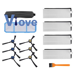 แปรงหลัก แปรงด้านข้าง แผ่นกรอง HEPA แบบเปลี่ยน สําหรับหุ่นยนต์ดูดฝุ่นสุญญากาศ Silvercrest SSR1 SSRA1 ILife A9S A9 A7