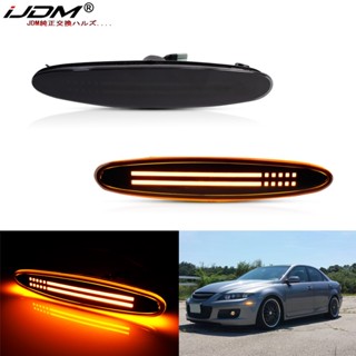 Ijdm ไฟเลี้ยว LED สีเหลืองอําพัน ติดกันชนหน้า สําหรับ 2003 2004 2005 2006 2007 2008 Mazda 6 Mazdaspeed6 GG GY GG1 GY1 GK2A515E0A GK2A515F0A 2 ชิ้น