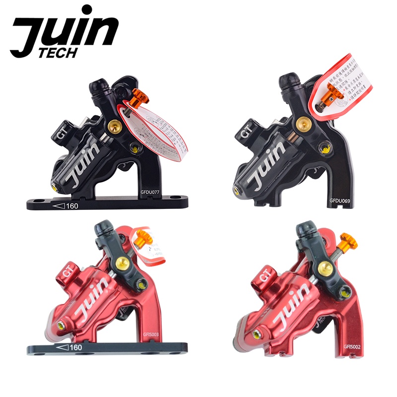 Juin Tech GT-F Flat Mount Hybrid ไฮดรอลิก 4-ลูกสูบดิสก์เบรกถนน CX กรวดจักรยาน Caliper Ultralight จัก