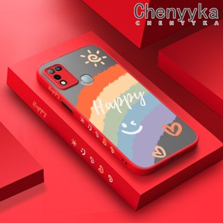 เคสซิลิโคนนิ่ม แบบใส ขอบสี่เหลี่ยม ลายหน้ายิ้ม กันกระแทก สําหรับ Infinix Hot 10 Play Hot 11 Play X688C