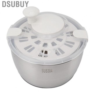 Dsubuy Home Stainless Steel Salad Spinner Lettuce Vegetable Fruit Drain