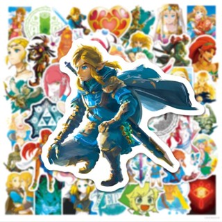 สติกเกอร์ the Legend of Zelda Tears of the Kingdom สําหรับตกแต่งกระเป๋าเดินทาง แท็บเล็ต 50 ชิ้น