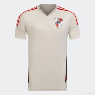 Fb 2022-2023 เสื้อยืดลําลอง แขนสั้น คอกลม พิมพ์ลาย River Plate Home Away Jersey พลัสไซซ์ เหมาะกับการเล่นกีฬา ฟุตบอล