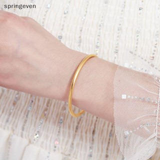 [springeven] แฟชั่นที่เรียบง่าย สีทองและสีเงิน โลหะผสม สร้อยข้อมือ กําไลข้อมือ เก๋ไก๋ เครื่องประดับ สําหรับผู้หญิง สร้อยข้อมือ ของขวัญวันเกิด สินค้าใหม่