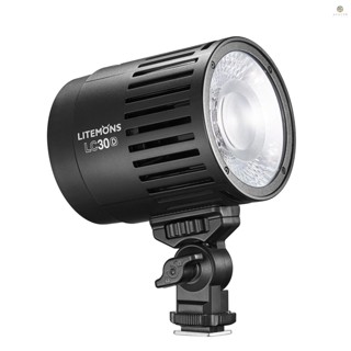 Godox LC30D Litemons โคมไฟ LED 33W พลังงาน 5600K หรี่แสงได้ 8 FX CRI95+ TLCI96+ สําหรับถ่ายภาพผลิตภัณฑ์ ขนาดเล็ก