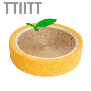 Ttiitt Scratch Bowl  Orange Scratcher Bed Thick Edging for Store