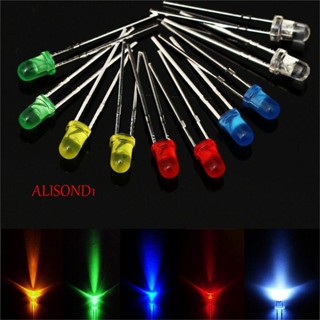 ALISOND1 ชุดไดโอดเปล่งแสง หลอดไฟ LED 5 มม. สีขาว คละสี 200 ชิ้น