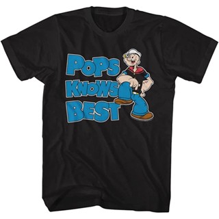 Popeye T Shirt Pops Knows Best Mens Short Sleeve T Shirt Vintage Style Graphic Tees : Clothing  Shoes &amp; Jewelry S-5XL