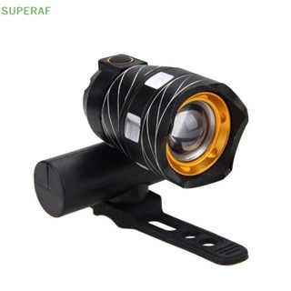 Superaf ไฟหน้าจักรยาน LED 300LM XM-L ชาร์จ USB ขายดี