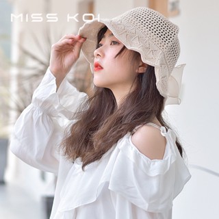 Misskoi [พร้อมส่ง] หมวกฟางกันแดด แบบพับได้ เข้ากับทุกการแต่งกาย แฟชั่นฤดูร้อน สําหรับผู้หญิง