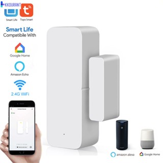 Tuya Smart Wifi Door Windown Magnetic Alarm Detector Real Time Monitoring Door/winddown Status Multi Purpose App Push Notification KDURANT