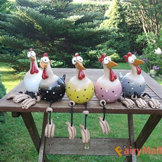 ❤ Fairymall รูปปั้นไก่ตาโต กันน้ํา สําหรับกลางแจ้ง ในร่ม สหราชอาณาจักร