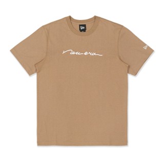 NEW ERA เสื้อรุ่น SHORT SLEEVE TEE NE SCRIPT EMB KHAKI