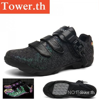 【Tower.th】 36-46 รองเท้าผ้าตาข่าย ระบายอากาศ ลายพราง เรืองแสง พลัสไซซ์ สําหรับผู้ชาย ผู้หญิง เหมาะกับการขี่จักรยานเสือภูเขา 7WGK