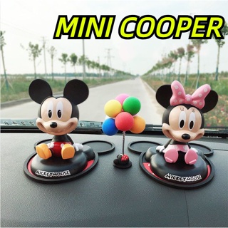 MINI COOPER center console Mickey Minnie doll ornaments COUNTRYMAN CABRIO Paceman JCW CLUBMAN F54 F55 F56 F57 F60 R60 R56 R55 R61 dashboard decoration cartoon decoration