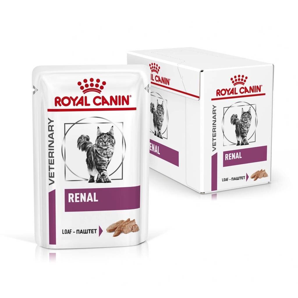 Royal Canin RENAL CAT LOAF 85g 1 กล่อง 12 ซอง อาหารเปียกไตแมว
