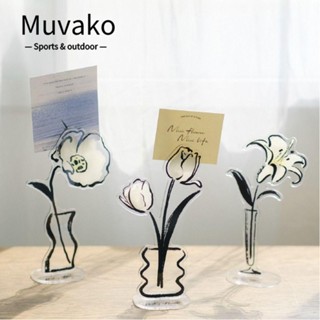 MUVAKO ขาตั้งอะคริลิค น่ารัก สําหรับวางบัตร รูปภาพ ตกแต่งโต๊ะ ปาร์ตี้