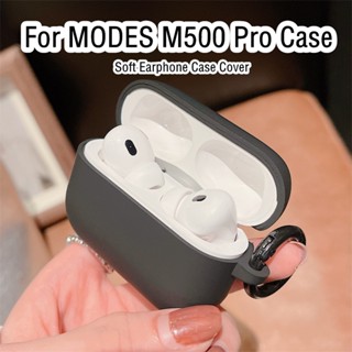 【จัดส่งรวดเร็ว】เคสหูฟัง แบบนิ่ม สีพื้น สําหรับ MODES M500 Pro MODES M500 Pro