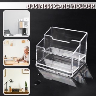 Transparent Business Card Holder for Desk Clear Business Card Display Card Stand