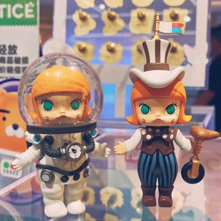 【ของแท้】POPMART Molly Steampunk Series กล่องสุ่ม ตุ๊กตาฟิกเกอร์ เครื่องประดับ ของขวัญ