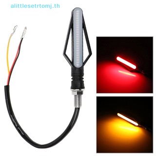 Alittlese หลอดไฟเลี้ยว LED DRL สีขาว สีเหลือง สีแดง สําหรับรถจักรยานยนต์